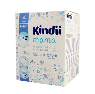 Cleanic Kindii – Mama Super Dry Comfort wysokochłonne wkładki laktacyjne (1 op.)