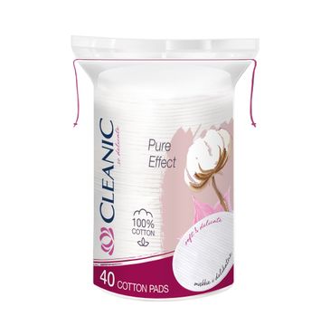 Cleanic – Pure Effect Płatki Kosmetyczne Owalne (40 szt.)