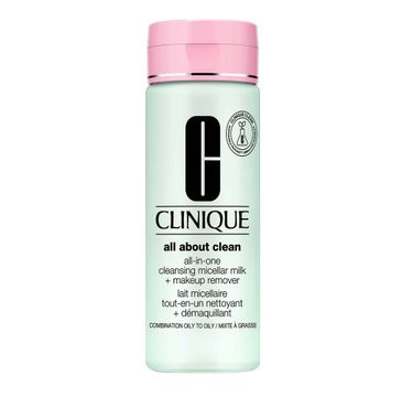 Clinique All-in-One Cleansing Micellar Milk + Makeup Remover oczyszczające mleczko do demakijażu do cery mieszanej i tłustej 200ml