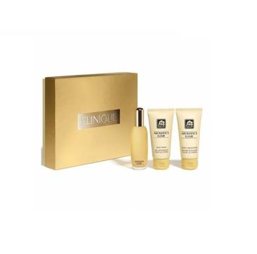 Clinique Aromatics Elixir zestaw perfumy spray (100 ml) + balsam do ciała (75ml) + żel do mycia (75 ml)