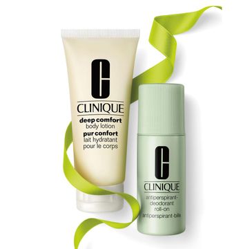 Clinique Body zestaw prezentowy Antiperspirant-Deodorant Roll-On 75 ml + Deep Comfort Body Lotion 100 ml