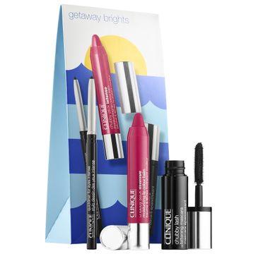 Clinique Chubby Stick Intense Moisturizing Lip Colour Balm Plushest Punch (3 g) + Chubby Lash Fattenig Mascara Jumbo Jet (4 ml) + Quickliner For Eyes Intense Ebony (14 g)