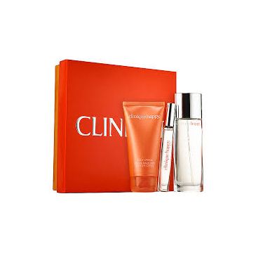 Clinique Happy Women zestaw woda perfumowana spray (50 ml)+ miniatura wody perfumowanej (10 ml) + krem do ciała (75 ml)