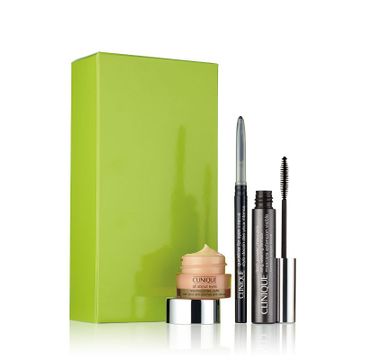 Clinique Life Of The Party Eyes zestaw kosmetyków Lash Power Mascara tusz do rzęs (6 ml) + Quickliner For Eyes Intense konturówka do oczu (1.4 g) + All About Eyes krem pod oczy (5 ml)