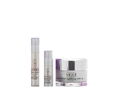 Clinique Repairwear Uplifting zestaw Firming Cream krem do twarzy SPF 15 (50 ml) + Smart Custom-Repair serum do twarzy (10 ml) + Smart Custom-Repair Eye Treatment krem pod oczy (5 ml)