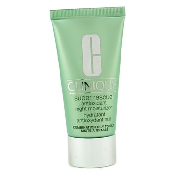 Clinique Super Rescue Antioxidant Night Moisturizer Oily Skin krem nawilżający o właściwościach przeciwutleniających (50 ml)