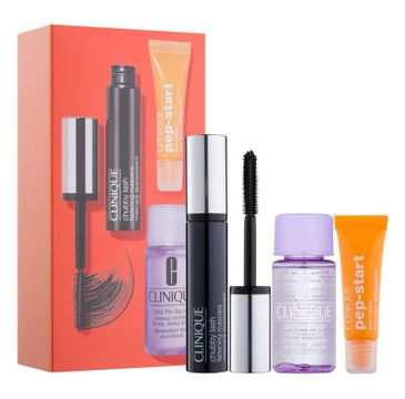 Clinique zestaw prezentowy Bright All Night Chubby Mascara tusz do rzęs (10 ml) + Take The Day Off płyn do demakijażu (30 ml) + Pep Start Eye krem pod oczy (5 ml)