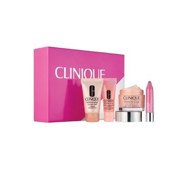 Clinique zestaw prezentowy Moisture Surge Extended Thirst Relief (50 ml) + Overnight Mask (30 ml) + Hydrating Supercharged Concentrate (15 ml) + Moisturizing Lip Colour Balm 04 Mega Melon (1,2 g)
