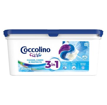 Coccolino Care Caps Kapsułki do prania 3in1 Biały 29 prań (783 g)