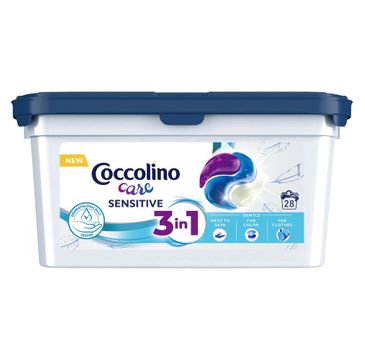 Coccolino Care Caps Kapsułki do prania 3in1 Sensitive 28 prań (783 g)