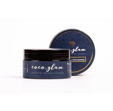 Coco Glam proszek do wybielania zębów z 100% naturalnym aktywnym węglem oryginalny produkt (30 g)