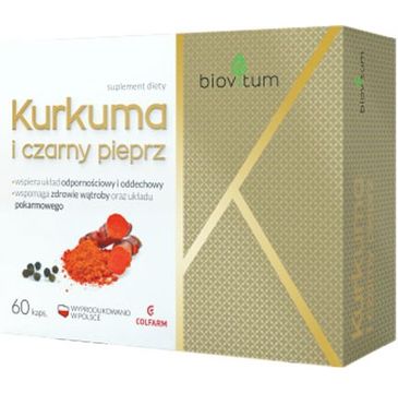 Colfarm Biovitum Kurkuma i Czarny Pieprz suplement diety 60 kapsułek