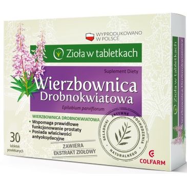 Colfarm Zioła w Tabletkach Wierzbownica Drobnokwiatowa suplement diety 30 tabletek