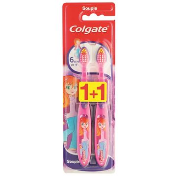 Colgate Duo Uśmiech Starszaka szczoteczka dla dzieci (6+ LAT) 1 op.- 2 szt.