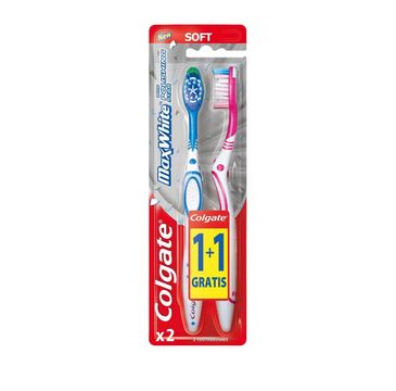 Colgate MaX White szczoteczka miękka 1+1 gratis