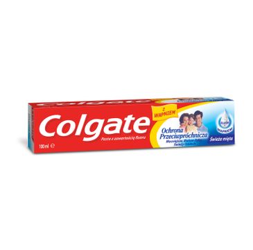 Colgate pasta do zębów ochrona przeciwpróchnicza z fluorem i wapniem 100 ml