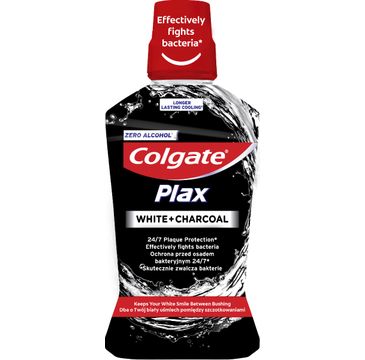 Colgate Plax Płyn do płukania jamy ustnej White +Charcoal (500 ml)