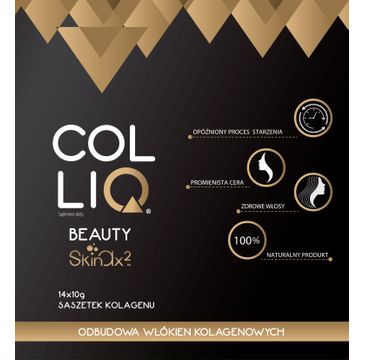 ColliQ Beauty z formułą Skinax2 naturalny kolagen zapobiegający starzeniu się skóry 14 saszetek