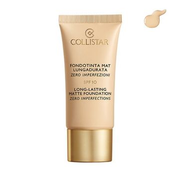 Collistar Long - Lasting Matte Foundation matujący podkład do twarzy 1 Ivory  SPF10 30ml