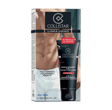 Collistar Uomo 3in1 Shower-Shampoo Cleanses Tones Moisturizes szampon i żel pod prysznic w jednym 250ml