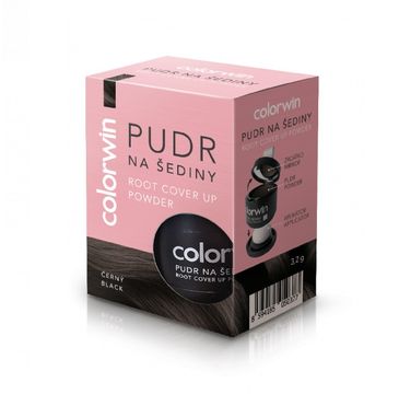 Colorwin Puder kryjący odrost i zwiększający objętość włosów Czarny (3.2 g)
