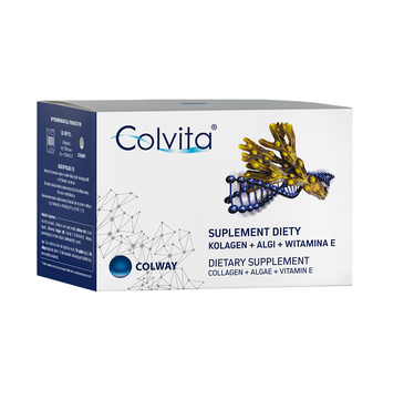 Colway Colvita naturalny kolagen z algami i witaminą E suplement diety 120 kapsułek