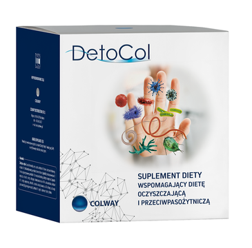 Colway DetoCol wzmacniający dietę oczyszczającą i przeciwpasożytniczą suplement diety 90 kapsułek