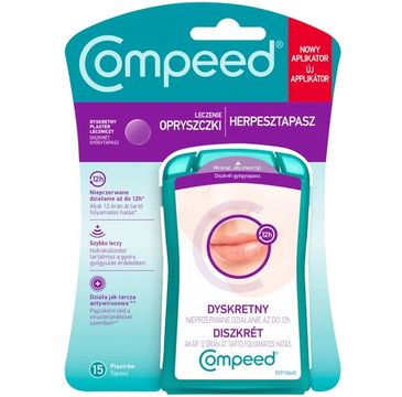 Compeed Dyskretny plaster na leczenie opryszczki (15 szt.)