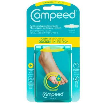 Compeed Plastry nawilżające na odciski Średnie (6 szt.)