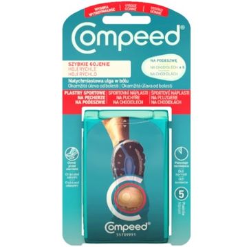 Compeed Plastry sportowe na pęcherze na podeszwie (5 szt.)