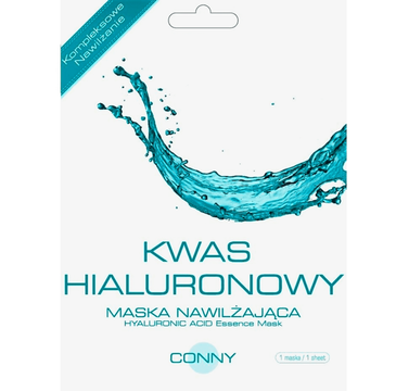 Conny Hyaluronic Acid Essence Mask jędrność i gładkość nawilżająca maseczka w płachcie Kwas Hialuronowy 23g