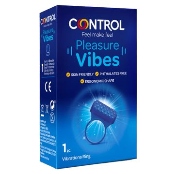 Control Pleasure Vibes pierścień wibracyjny o ergonomicznym kształcie