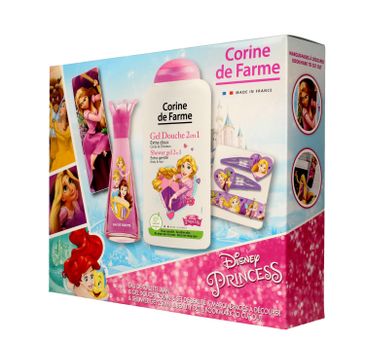 Corine de Farme Disney Zestaw prezentowy Princess (edt 30ml+Å¼el p/pr.250ml+gadÅ¼ety)