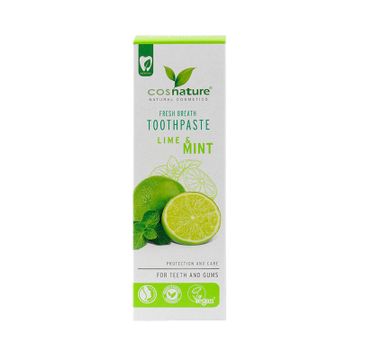 Cosnature Fresh Breath Toothpaste naturalna pasta do zębów o smaku limonki i mięty (75 ml)