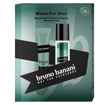 Bruno Banani Zestaw prezentowy Made For Men żel pod prysznic 250ml+deo naturalny spray 75ml