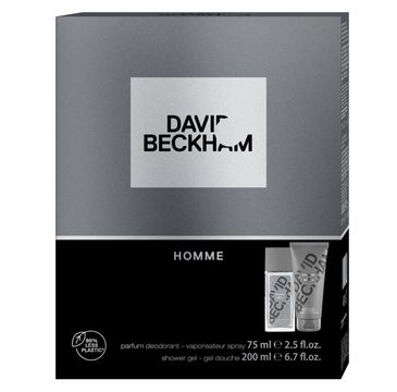 David Beckham Zestaw prezentowy Homme żel pod prysznic 200ml+deo naturalny spray 75ml