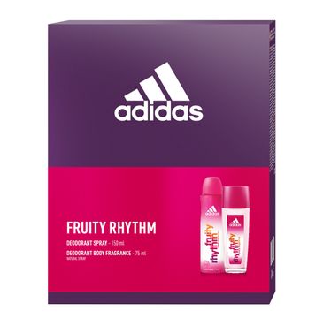 Adidas Zestaw prezentowy Fruity Rhythm deo spray 150ml+dezodorant naturalny spray 75ml