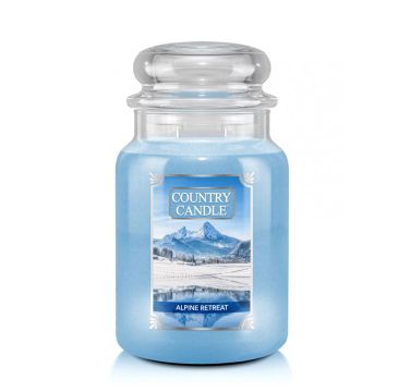 Country Candle duża świeca zapachowa z dwoma knotami - Alpine Retreat (680 g)