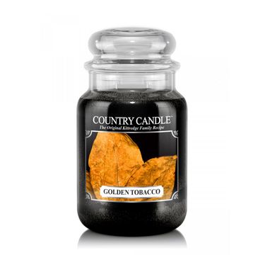 Country Candle duża świeca zapachowa z dwoma knotami - Golden Tobacco (652 g)