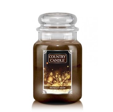 Country Candle duża świeca zapachowa z dwoma knotami - Midnight Snow (680 g)