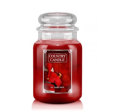 Country Candle duża świeca zapachowa z dwoma knotami - Ol' Saint Nick (680 g)