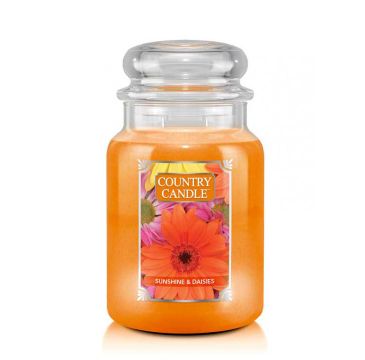 Country Candle duża świeca zapachowa z dwoma knotami - Sunshine & Daisies (652 g)