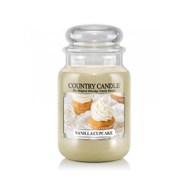 Country Candle duża świeca zapachowa z dwoma knotami - Vanilla Cupcake (652 g)
