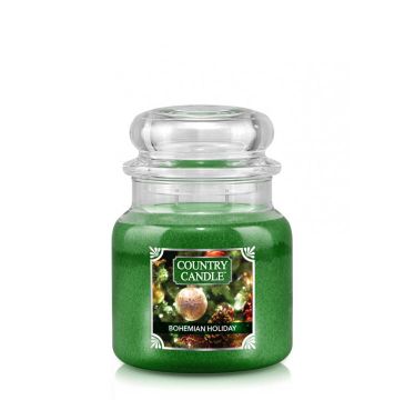 Country Candle średnia świeca zapachowa z dwoma knotami - Bohemian Holiday (453 g)