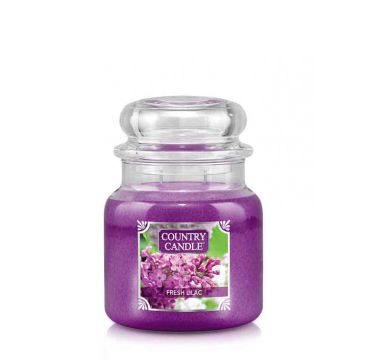 Country Candle średnia świeca zapachowa z dwoma knotami - Fresh Lilac (453 g)