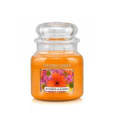 Country Candle średnia świeca zapachowa z dwoma knotami - Sunshine & Daisies (453 g)