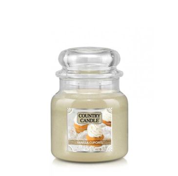 Country Candle średnia świeca zapachowa z dwoma knotami - Vanilla Cupcake (453 g)