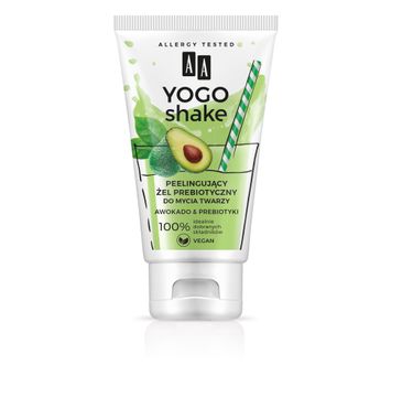 AA Yogo Shake - peelingujący żel prebiotyczny do mycia twarzy Awokado & Prebiotyki (150 ml)