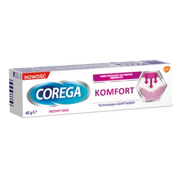 Corega – Komfort osłona krem mocujący do protez zębowych Miętowy Smak (40 g)