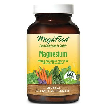 Mega Food Magnesium magnez suplement diety 60 tabletek